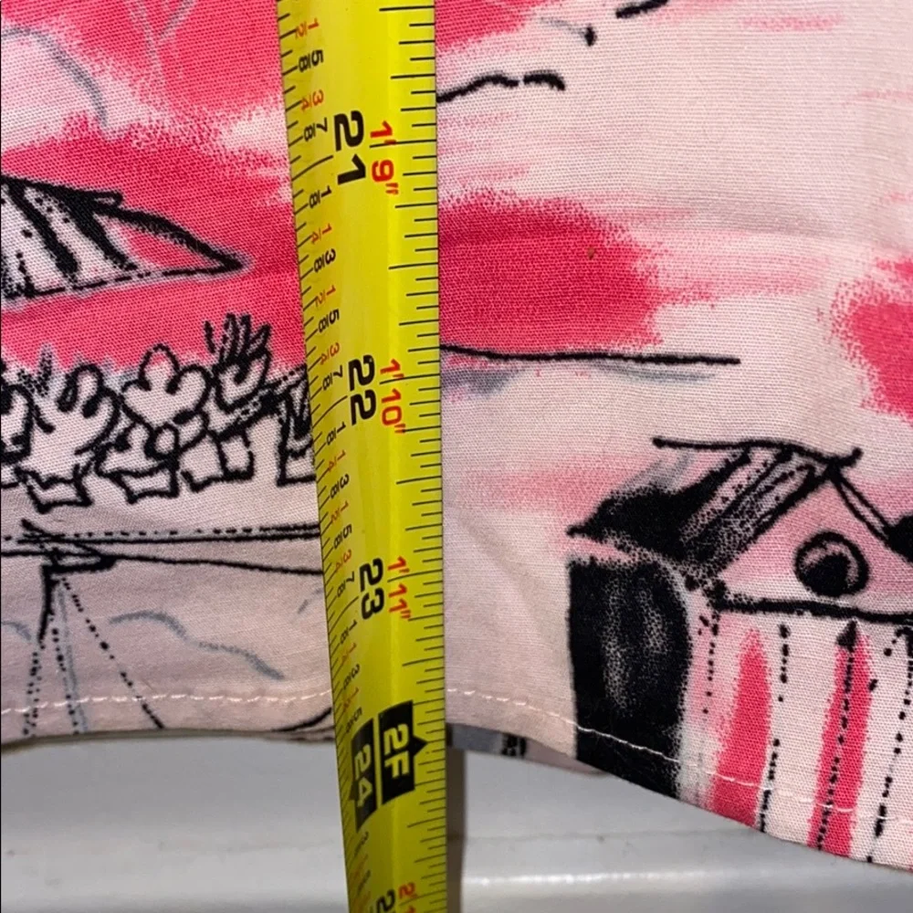Axcess pink skirt with beachy print, size 10 - Picture 2 of 5